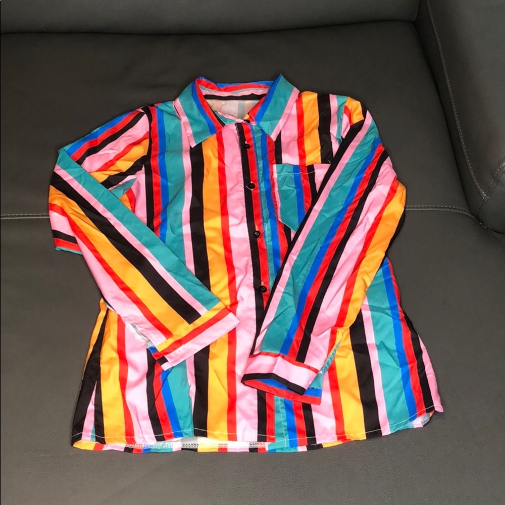 Women’s Stripe multi color Shirt *New No Tags